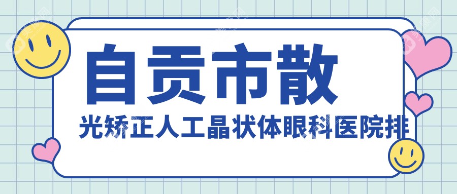 自贡市散光矫正人工晶状体哪家医院较好？人气排行前一，爱尔等人气入围