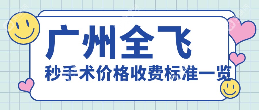 广州全飞秒手术价格收费标准一览