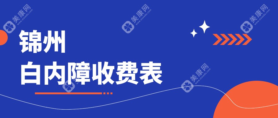 锦州地区白内障手术费用全解析，同时了解近视眼矫正新选择