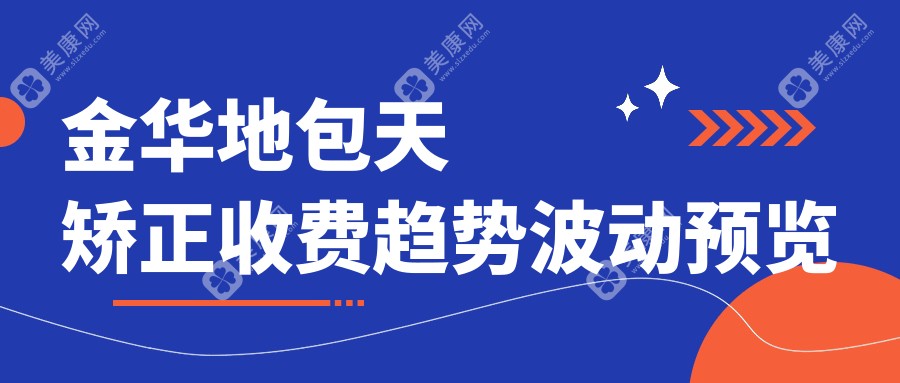 金华地包天矫正收费趋势波动预览