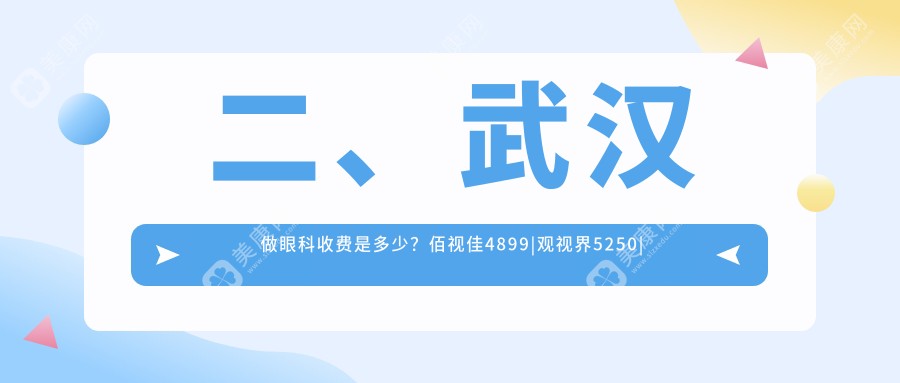 二、武汉做眼科收费是多少？佰视佳4899