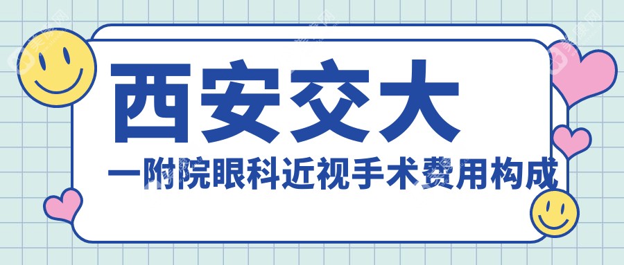 西安交大一附院眼科近视手术费用构成