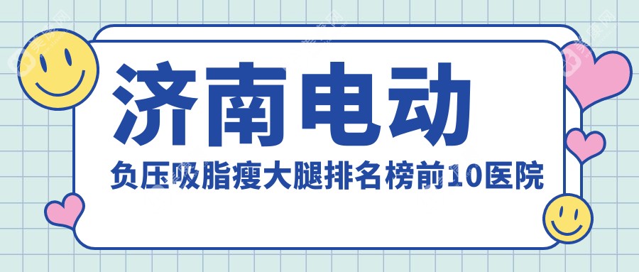 济南电动负压吸脂瘦大腿排名榜前10医院名单+费用价目表介绍!技术强技术精湛