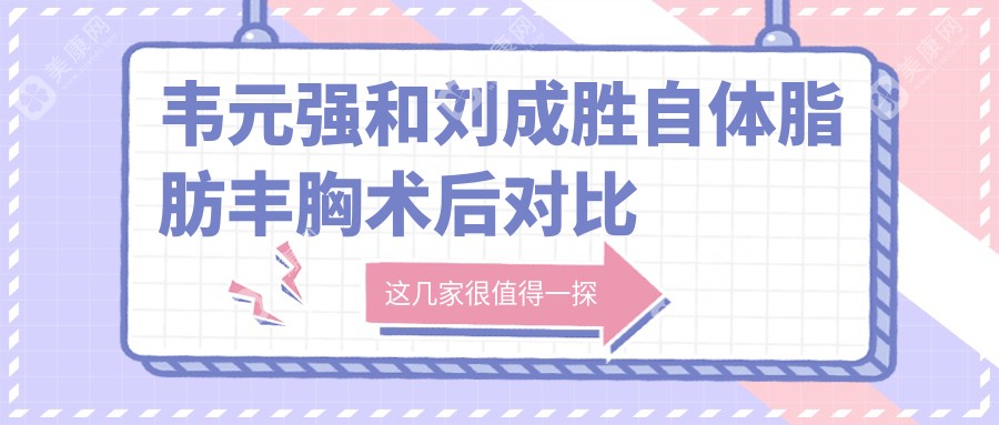 韋元強(qiáng)和劉成勝自體脂肪豐胸術(shù)后對比