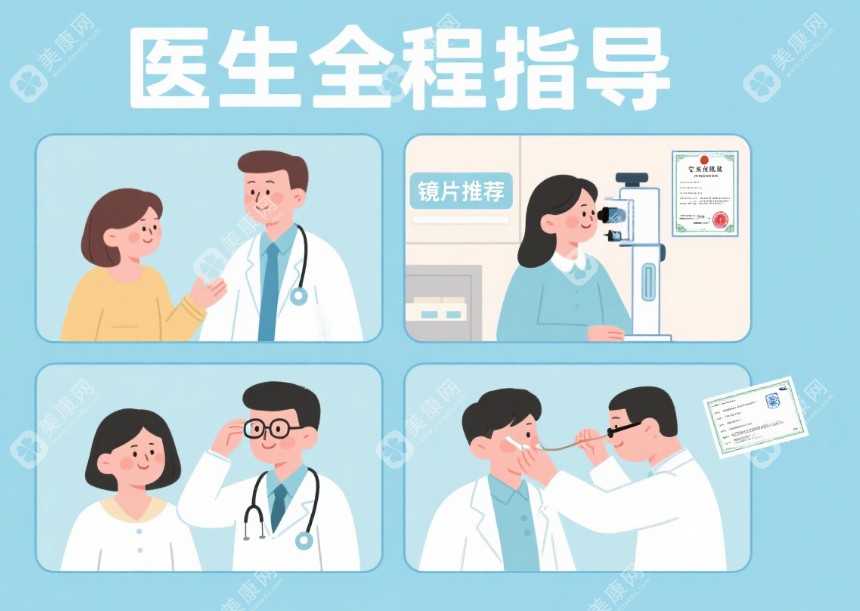  爱尔眼科配近视眼镜医生全程指导