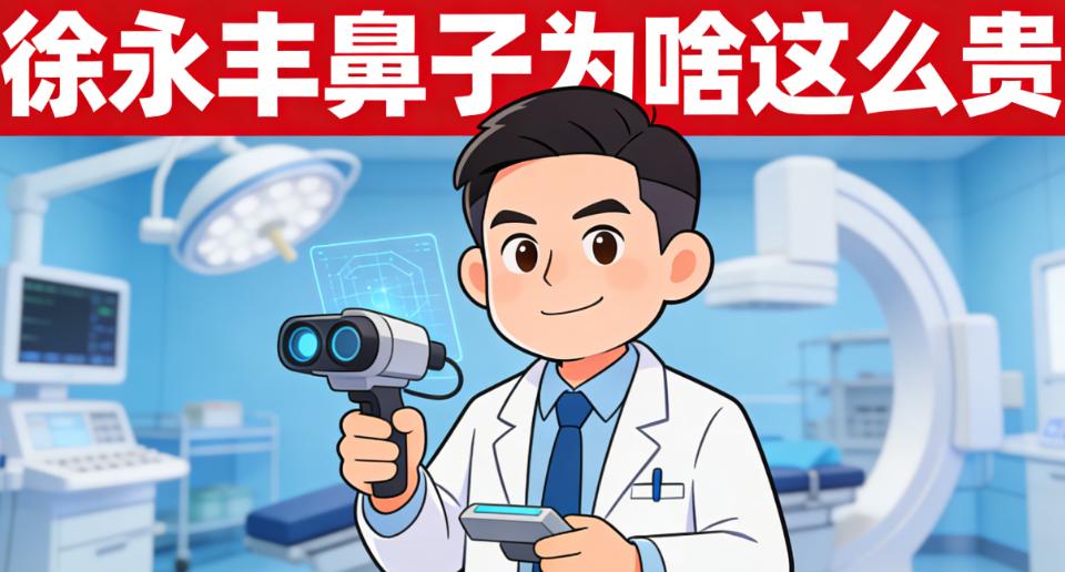 徐永豐鼻子為啥這么貴？鼻修復(fù)6萬起，3D導(dǎo)航下刀誤差<0.1mm，肋軟骨雕刻98%貼合度，貴有貴的道理！